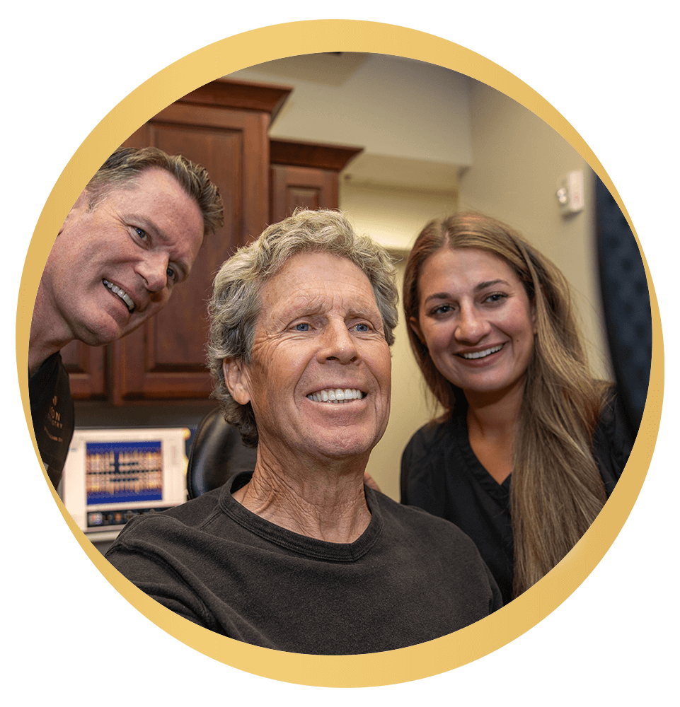 Paitent looking into mirror