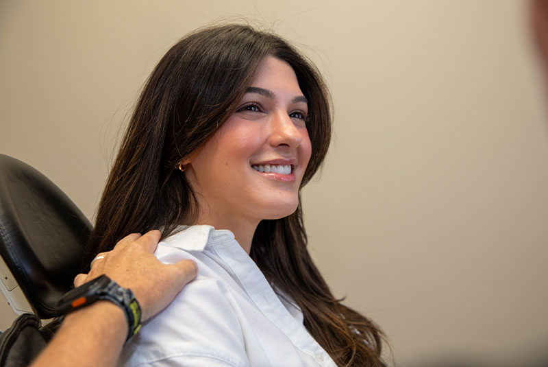 Patient Smiling at doctor