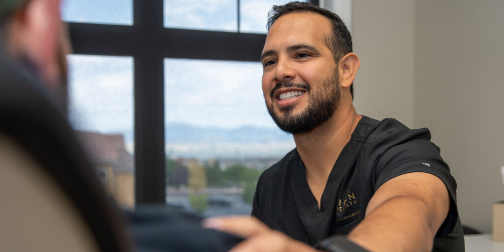 Doctor consulting with Patient